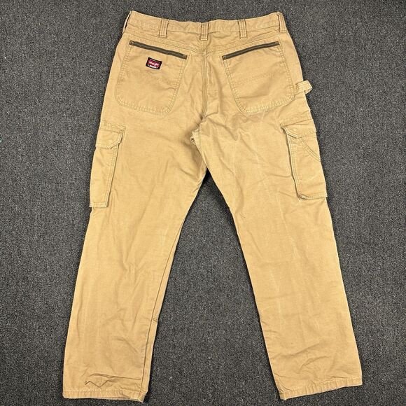 Wrangler Pants Workwear Cargo Utility Carpenter Men's 10WMWR1RH Size 36x32 - Picture 7 of 7